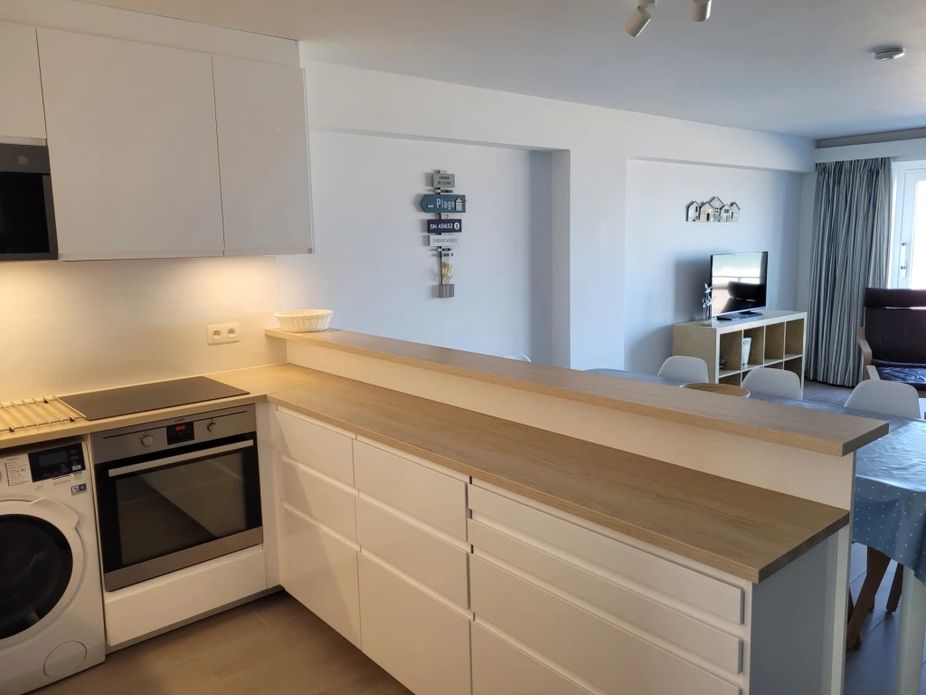 Saint Idesbald beaux appartements 2 ou 3 chambres à louer vue sur mer, digue et parking privé